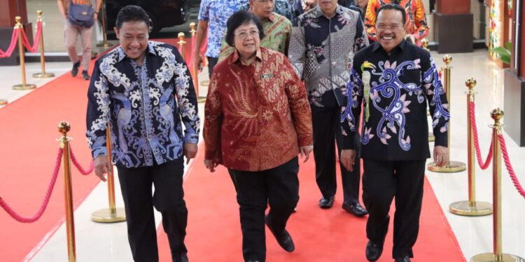 Jelang Puncak HKAN, Pemprov Kalteng Gelar Ramah Tamah Bersama Menteri LHK RI