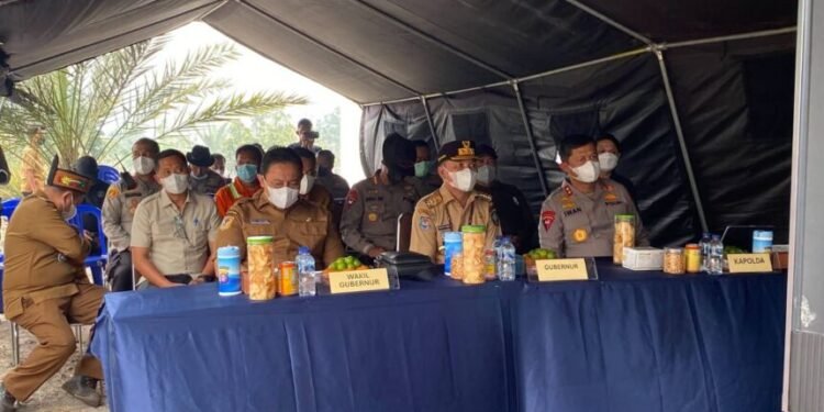 Gubernur Kalteng dan Perusahaan Pemegang HGU Perkuat Penanganan Puncak Karhutla 2026